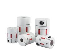 1pc D45L66 Plum Blossom Flexible Shaft Coupling Stepper Motor Connector Soft Large Torsion Elastic Encoder 16/18/20/22/24mm(16x25)