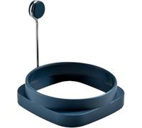 1Pc Dark Blue Fried Egg High Temperature Resistance Flexible Food Grade Double-sided Square Round Egg Fryer Mould for Home Fried Egg Ring Egg Poachers Cookware Specialty Cookware