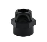 1pc Dark Grey Female/Male Thread PVC Accessory Garden Irrigation Water Pipe Connectors Aquarium Adapter Tube Joints(Male Thread,25mm- 3I4Inch(1pc))
