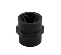 1pc Dark Grey Female/Male Thread PVC Accessory Garden Irrigation Water Pipe Connectors Aquarium Adapter Tube Joints(Female Thread,25mm- 3I4Inch(1pc))