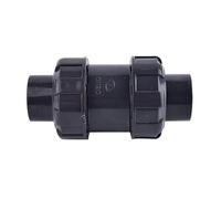 1pc Dark Grey I.D 20~90mm UPVC Non-Return Ball Valve Plastic One-Way Check Valve Vertical Lie General Water Pipe Union Valve(ID 75mm)