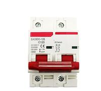 1pc DC 1000V Solar Mini Circuit Breaker Overload Protection Protector Switch 80A 100A 125A 2P DC1000V MCB PV Photovoltaic System(100A)