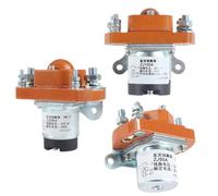 1pc DC Contactors 1NO ZJ50/100/200/400/600 for Cars and Control System 50A 100A 200A 400A 600A 12V 24V 72V Normally Open(Zj200a,1NO-6V)