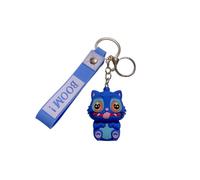 1PC Demon Hunters keychain key chain men's and women's bag silicone doll bag car pendant (style 1)