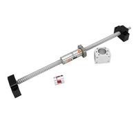 1pc DFU1605 Ballscrew with Double Ballnut Kit, 165-1500mm Reliable Ball Screw with Coupler for Machine Tools(1300mm)