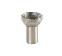 1pc Diamond Mounted Point 20-50mm Head Diameter Spherical Concave Head Bead Coarse Grinding Bit for Jade Amber Stone Beeswax(25mm)
