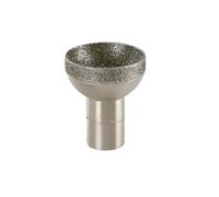 1pc Diamond Mounted Point 20-50mm Head Diameter Spherical Concave Head Bead Coarse Grinding Bit for Jade Amber Stone Beeswax(35mm)