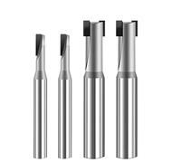 1pc Diamond Tungsten Steel End Mill Silicon Carbide Fragrant Graphite Copper Aluminum Finish Machining High-Gloss Diamond End Mi(Double edge,D4.0x6HxD6x50L)