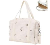 1PC Diaper Bag Tote 13x10 Inch Olive Pattern Cotton Cloth Diaper Tote Bag for Mom & Dad to Store Milk Bottle, Milk Powder, Pacifier
