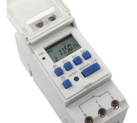 1pc Digtal Programmable Bell Ring Relay Microcomputer Electronic Timer Switch Din Rail Mount Control Relay With/No lock16a(24V with lock)