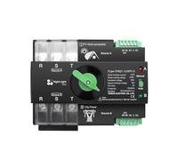 1pc Din Rail 3 phase ATS for PV 3P L N 220V-230V 63A Dual Power Automatic Transfer Electrical Selector Switch MQXFCZUX