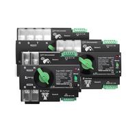 1PC Din Rail 3P L N 220V-230V 100A Dual Power Automatic Transfer Electrical Selector Switch Uninterrupted MQXFCZUX