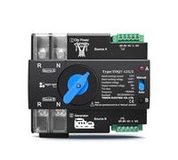 1pc Din Rail ATS L N 110V-120V 63A Dual Power Automatic Transfer Electrical Selector Switch Uninterrupted 2P