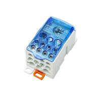 1Pc Din Rail Distribution Box Block In Multiple Out UKK Power Universal Electric Wire Connector Junction Box Terminal Block(UKK160A)