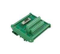 1pc DIN Rail Mount Interface Module,SCSI 20P MDR Female Breakout Board, SCSI Terminal Module.