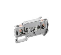 1pc Din Rail Terminal Blocks PT 4-HESI Gray Connector Push In Spring Fuse Terminal Block Connector Screwless Fuse Holder(Without fuse)