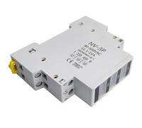 1Pc Din Rail Voltage Meter AC 80-500V Single Three Phase Modular Voltmeter Indicator LED Digital Display Detector NV-1P NV-3P(NV-3P)