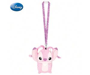 1pc Disney Angle Plush Lanyard Pouch Officially Licensed Cute Soft Plush Themed Movies Anime Peripheral Hanging Phone Storage Bag Gift
