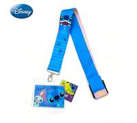 1pc Disney Stitch Scrump Lanyard & ID Card Holder Officially Licensed Stitch Themed Movies Anime Peripheral Vibrant Character Print Adjustable Lanyard Clear ID Case Gift