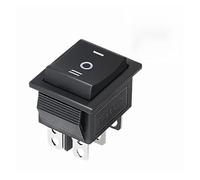 1pc DIY Rocker Switch Power Switch Boat 3 Position 6Pin Button Latching with Lamp Light KCD4 16A 250VAC/ 20A 125VAC On-Off-on IDGTTLDF(Self lock)