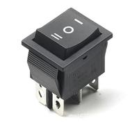 1pc DIY Rocker Switch Power Switch Boat 3 Position 6Pin Button Latching with Lamp Light KCD4 16A 250VAC/ 20A 125VAC On-Off-on IDGTTLDF(Red)