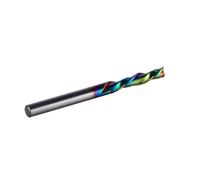 1pc DLC Coating Solid Carbide Milling Cutter 3.1,4,6,8, 10,.35mm 2 Flute Spiral Router Bit End Mill Wood MDF Down Cut(DWD2F-D6.0-L24)