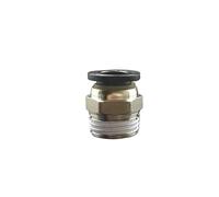 1PC DN15 1/2" Male x 12mm Hose Black Cap Brass Push in to One Touch Fitting Pneumatic Air