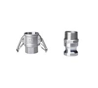 1pc DN15 1/2" Type B/C/D +DP/E/F Type DC+E/F Camlock Fitting Adapter 304 Stainless Steel Connector Quick Release Coupler(D and F)