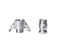 1pc DN15 1/2" Type B/C/D +DP/E/F Type DC+E/F Camlock Fitting Adapter 304 Stainless Steel Connector Quick Release Coupler(B and F)