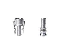1pc DN15 1/2" Type B/C/D +DP/E/F Type DC+E/F Camlock Fitting Adapter 304 Stainless Steel Connector Quick Release Coupler(C and E)