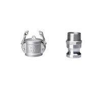 1pc DN15 1/2" Type B/C/D +DP/E/F Type DC+E/F Camlock Fitting Adapter 304 Stainless Steel Connector Quick Release Coupler(DC and F)