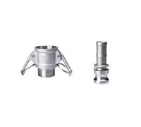 1pc DN15 1/2" Type B/C/D +DP/E/F Type DC+E/F Camlock Fitting Adapter 304 Stainless Steel Connector Quick Release Coupler(B and E)