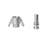 1pc DN15 1/2" Type B/C/D +DP/E/F Type DC+E/F Camlock Fitting Adapter 304 Stainless Steel Connector Quick Release Coupler(D and E)