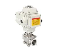 1pc DN15 304 Stainless Steel Electric Motorized Water Ball Valve Tri Clamp for Plumbing and Water Supply Systems(12VDC)