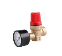 1pc DN15 Brass Boiler Safety Valve 1/2" Female Thread Exhaust Safety Pressure Relief Valve with Pressure Gauge 1Bar 3Bar 6Bar 9bar(1.5bar)