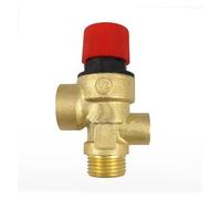 1pc DN15 Brass Boiler Safety Valve 1/2" Male Thread Exhaust Safety Pressure Relief Valve with Pressure Gauge 1Bar-8Bar(2bar)