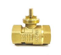 1pc DN15/DN20/DN25 Motorized Brass Ball Valve - Electric Threaded Valve Body for Industrial & Civil Pipeline Systems