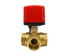 1pc DN15-DN50 Motorized Ball Valve 3-Wire Waterproof IP65 3-Way Electric Water Valves Female Thread 12V 24V 220V(DN15 3-Way,AC220V CR02)