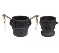 1pc DN15 To DN50 PP Camlock Coupling Plastic Fitting Adapter MPT FPT Barb Quick Disconnect 1/2 3/4 To 2Inch(Other,1-1/2")