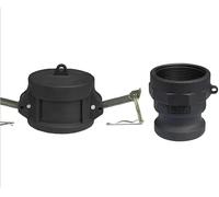 1pc DN15 To DN50 PP Camlock Coupling Plastic Fitting Adapter MPT FPT Barb Quick Disconnect 1/2 3/4 To 2Inch(Blue,2")