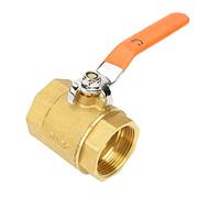 1pc DN32 1 1/4BSP Brass Pipe Ball Valve 1.6MPa High Pressure Rust Proof Durable Shut Off Control Valve for Water Oil Gas Plumbing Systems