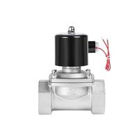 1pc DN50 Normally Closed 304 Stainless Steel 220V 12V 24V 110V Solenoid Valve Water for Gas(2" BSP,380VAC VITON-Seal)
