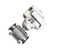 1pc DN80 Stainless Steel Electric Ball Valve - High Platform Motorized Tri-Clamp Ferrule Type 220VAC(24vdc)