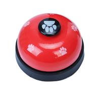 1PC Dog Training Bell Puppy Pet Training Bells Dog Cat Door Bell Clear Ring Tell Bell With Non-skid Rubber Base Communication Device For Your Pet(Red) pet training bell