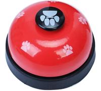 1Pc Dog Training Bell Puppy Pet Training Bells Dog Cat Door Bell Clear Ring Tell Bell With Non - Skid Rubber Base Communication Device For Your Pet (Red) Nice and Deft