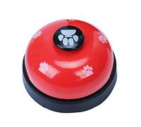 1PC Dog Training Bell Puppy Pet Training Bells Dog Cat Door Bell Clear Ring Tell With Non-skid Rubber Base Communication Device For Your Pet(Red)