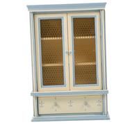 1pc Doll House Furniture Model Miniature Shelf Dollhouse Shelf Bookshelf Small Dollhouse Bookcase Tiny Dollhouse Shelves Accessories Miniature Bookcase Realistic Beige Glass