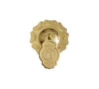 1pc Doorknocker Brass Door Handle Vintage Decorative Wooden Handles Knobs Round Knocker Pulls(4)