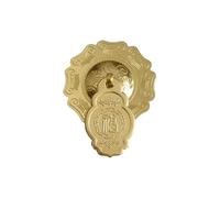 1pc Doorknocker Brass Door Handle Vintage Eengraving Decorative Wooden Handles Knobs Round Ring Knocker Pulls(4)