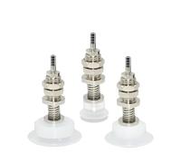 1pc Double Layer Vacuum Chucks PBFS-06/08/10/15/20/25/30/35/40/50-S White Vacuum Suction Cup(PBFS-50X15-S)